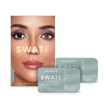 Swati Cosmetics Coloured Contact Lenses Graphite 1 month Power 0.00