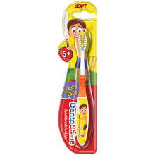 Dentoshine Comfy Grip Toothbrush For Kids (ages 5+) - Orange