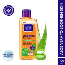 Clean & Clear Aloe Vera Face Wash - Gentle Hydrating Cleanser for Oily Skin & Reduces Acne In 7 Days