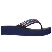 SKECHERS VINYASA - LOVELY OASIS Navy Blue Sandals