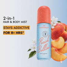 Wanderlust Peach Bellini Fruity Fresh Perfume Body & Hair Mist with White Musk