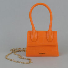THESTO Orange Mini Square Handbags