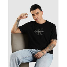 Calvin Klein Men Black Printed T-Shirt