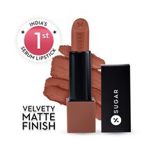 SUGAR Glide Peptide Serum Lipstick with Vitamin E |1 Swipe Full Coverage - 03 Sahara Sands