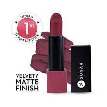 SUGAR Glide Peptide Serum Lipstick with Vitamin E |1 Swipe Full Coverage - 06 Moscow Mulberry