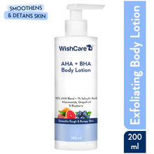 Wishcare 10% AHA Blend + 1% Salicylic Acid Glycolic & Lactic Acid Body Lotion With Niacinamide For De Tan