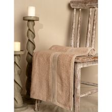 Ddecor Live Beautiful Beige Cotton 650 GSM Bath Towel - Pack of 1