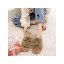 Drunken Women Brown Room Slippers