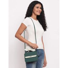 KLEIO Stylish Top Bow Sling Bag for Women Green