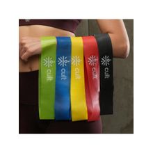 CULT Mini Loop Band Toning Exercise Band for Gym Booty Belt for Fitness Pack of 5 (2-20kg)