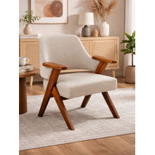 JABRIX Beige Kenzo Accent Chair