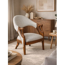 JABRIX Grey Aurelio Accent Chair