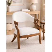 JABRIX White Serenity Accent Chair