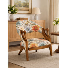 JABRIX White Aristo Accent Chair