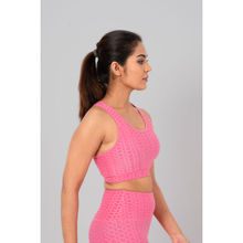 The Fit Theory Full Coverage Women Comfy Non Wired Medium Impact Sports Bra Pink