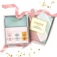 Dermafique Gift Essential-Skincare Routine Set of 3 with Premium Pouch,Dermatologist Tested