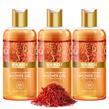 Vaadi Herbals Luxurious Saffron Shower Gel (Pack of 3)