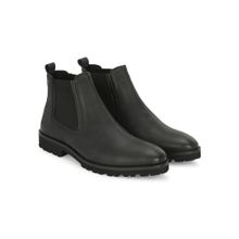 Delize Mens Black Chelsea Ankle Boots