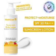 Wishcare Sunscreen Body Lotion SPF 50 Broad Spectrum PA+++ UVA & UVB Protection - Body Sunscreen