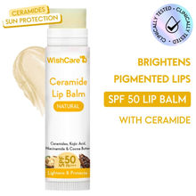 Wishcare Ceramide Lip Balm With SPF 50 PA+++ Kojic Acid & Niacinamide For Lip Lightening Natural