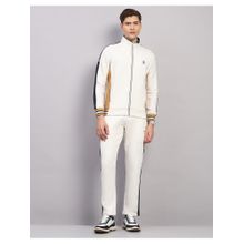 Monte Carlo Mens White Regular Fit High Neck Winter Tracksuit