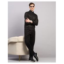 Monte Carlo Mens Black High Neck Full Sleeves Winter Tracksuit