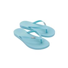 Melissa Sun Venice Ad Solid Plain Blue Flipflops