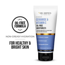 Dr. Sheth's Ceramide & Vitamin C Oil - Free Moisturizer to Hydrate, Brighten Skin