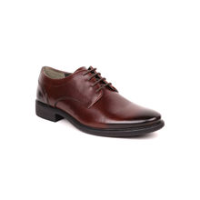 MASABIH Genuine Leather Brown Lacep Derby Shoes