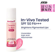 Wishcare Tinted Ceramide Lip Balm with SPF50 PA+++ - Kojic Acid & Niacinamide - For Lip Lightening