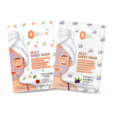 FLM Beauty Niacinamide & Acai Berry Antioxidant Jelly Sheet Mask - Pack of 2