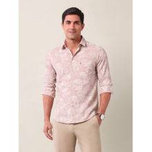 U.S. POLO ASSN. Men All Over Floral Printed Regular Mauve Shirt