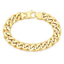 Peora 316L Stainless Steel Glitters Gold Chain Bracelet Gift For Men Boys Lobster Clasp (PSB1042G)
