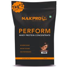 NAKPRO Perform Whey Protein Concentrate Supplement Powder - Coffee Flavour