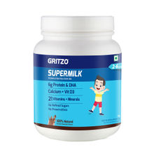Gritzo SuperMilk Daily Nutrition (2-6y), 6g Protein Powder (Double Chocolate, 800g)