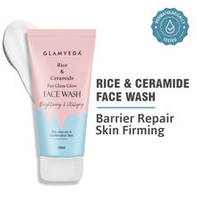 Glamveda Rice Water & Ceramide Glass Skin Brightening Face Wash