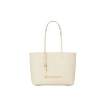 Juicy Couture Off White Solid Pu Handbag