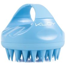 KLOY Hair Scalp Massager Exfoliator Shampoo Brush - Blue