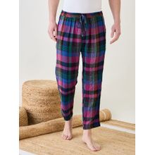 The Kaftan Company Mens Multi Checks Slim Fit Lounge Pants