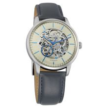 Titan Champagne Dial Automatic Watch With Leather Strap