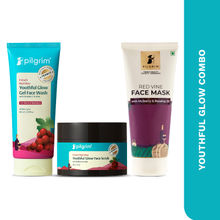 Pilgrim French Red Vine Face Ritual Combo- Cleanses, Hydrates & Improve Skin Radiance- Youthful Glow