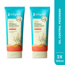 Pilgrim Tea Tree Purifying Gel Face Wash Gently Cleanses Control Acne & Remove Excess Oil- Pack of 2