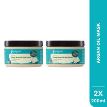 Pilgrim Argan Oil Hair Mask with White Lotus & Camellia - Repairs Hair Damage - Adds Shine Pack of 2