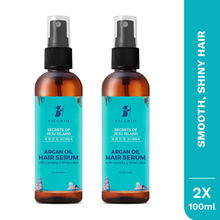 Pilgrim Argan Oil Hair Serum with Camellia & White Lotus -Adds Shine- Smoothens Hair - Pack of 2