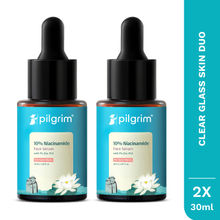 Pilgrim 10% Niacinamide Face Serum - Fades Acne Marks - Clear, Glass Skin Glow -Pack of 2
