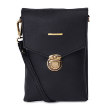 Lapis O Lupo Women's Mobile Sling Bag (LLSL0061BK Black)