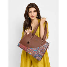 Zouk Multicolour Mandala Print Office Essential Shoulder Bag