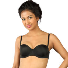 Triumph T-shirt Bra 101 Invisible Under-Wired Half Cup Padded Party Bra - Black