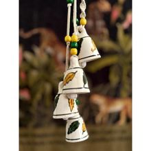 Gathari 4 Mini Ceramic Bells Home Wall Decor