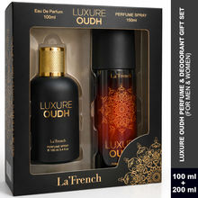 La French Luxure Oudh Perfume & Deodorant Unisex Long-Lasting Luxury Perfume Gift Set